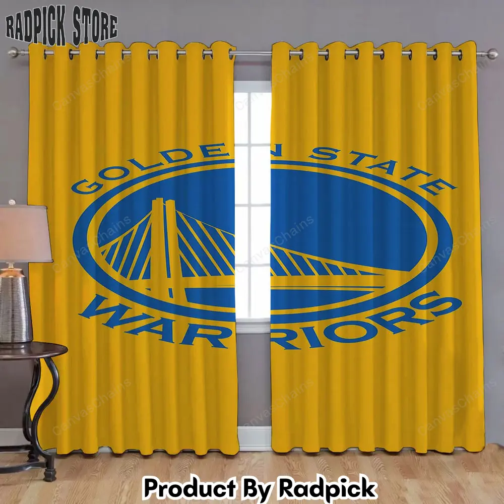 Radpick warriors window curtains golden state nba curtains living room curtains for window rp852175